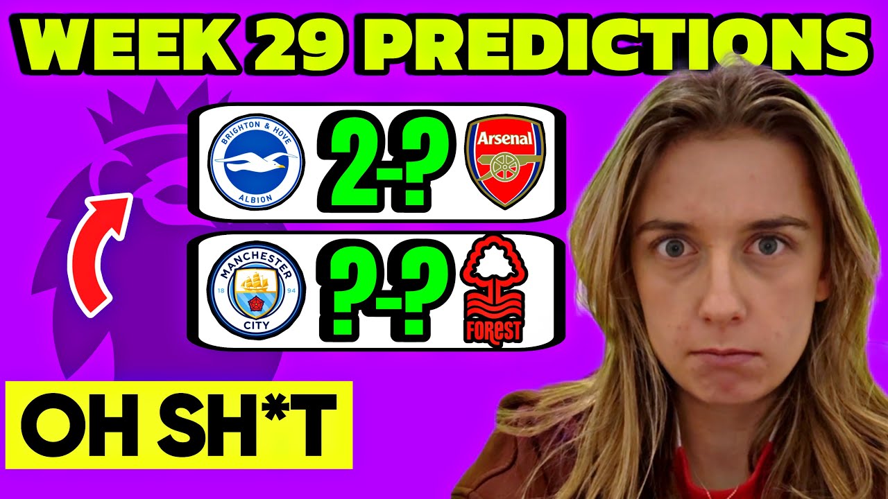 Premier League Predictions Week 29..