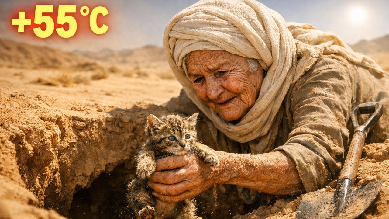 She Found an Injured Sand Cat at 55°C… What Appeared at Her Tent the Next Morning Is Heartbreaking