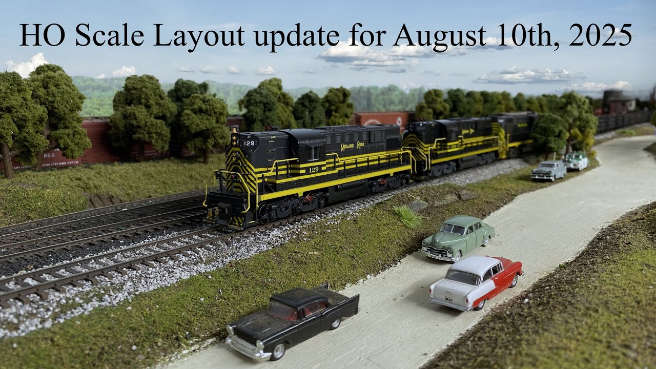 HO Scale Model Railroad update, including Elvis, Bones and Gatsby. August 10th, 2025