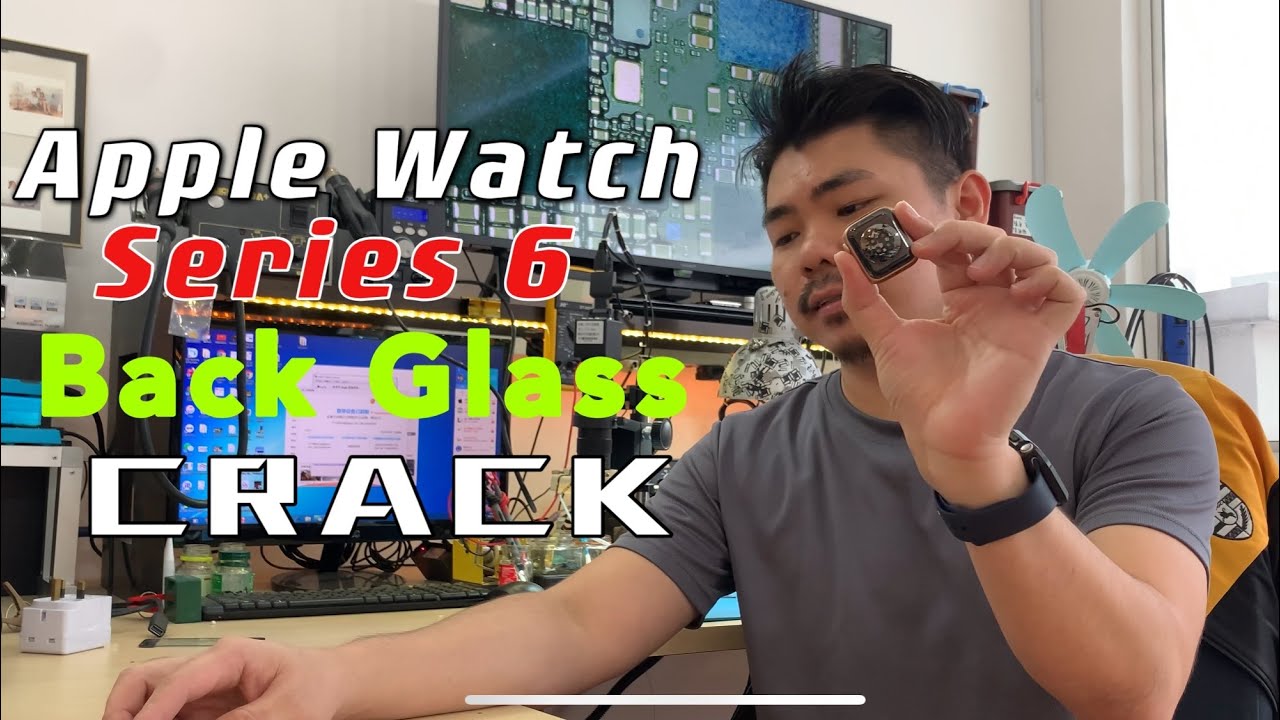 Apple Watch Series 6 40mm Back Glass crack wireless charging replacement