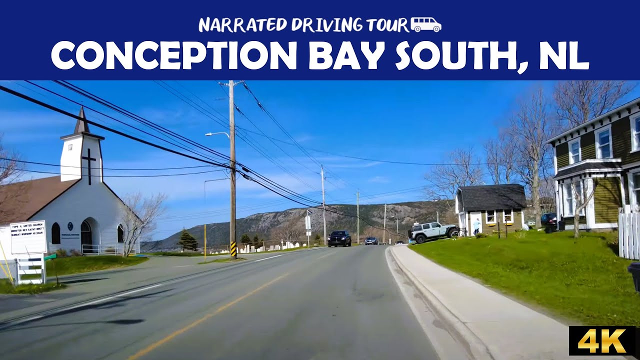 🏞️ Южный Консепшн-Бэй, Ньюфаундленд 🚗✨4K Drive