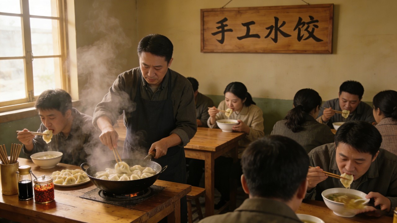 老北京水饺店，开了20年啥馅都敢包，皮薄馅大，现包现煮，街坊领居赞不绝口！【味道掌门】