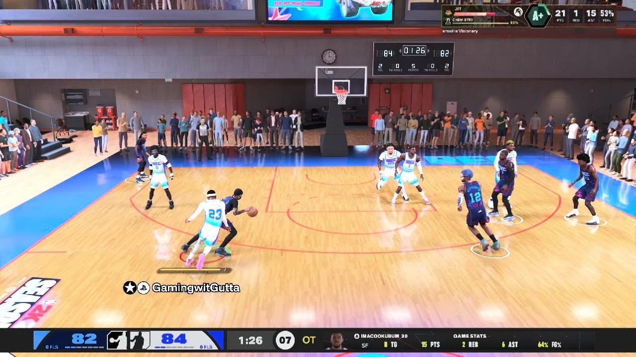 NBA 2K26 rec overtime win 27 points 15 assist #10