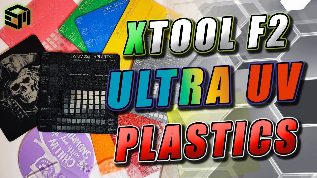 Инструкция по использованию xTool F2 ULTRA UV для гравировки пластика — 3D-печать PLA, ABS, акрил...