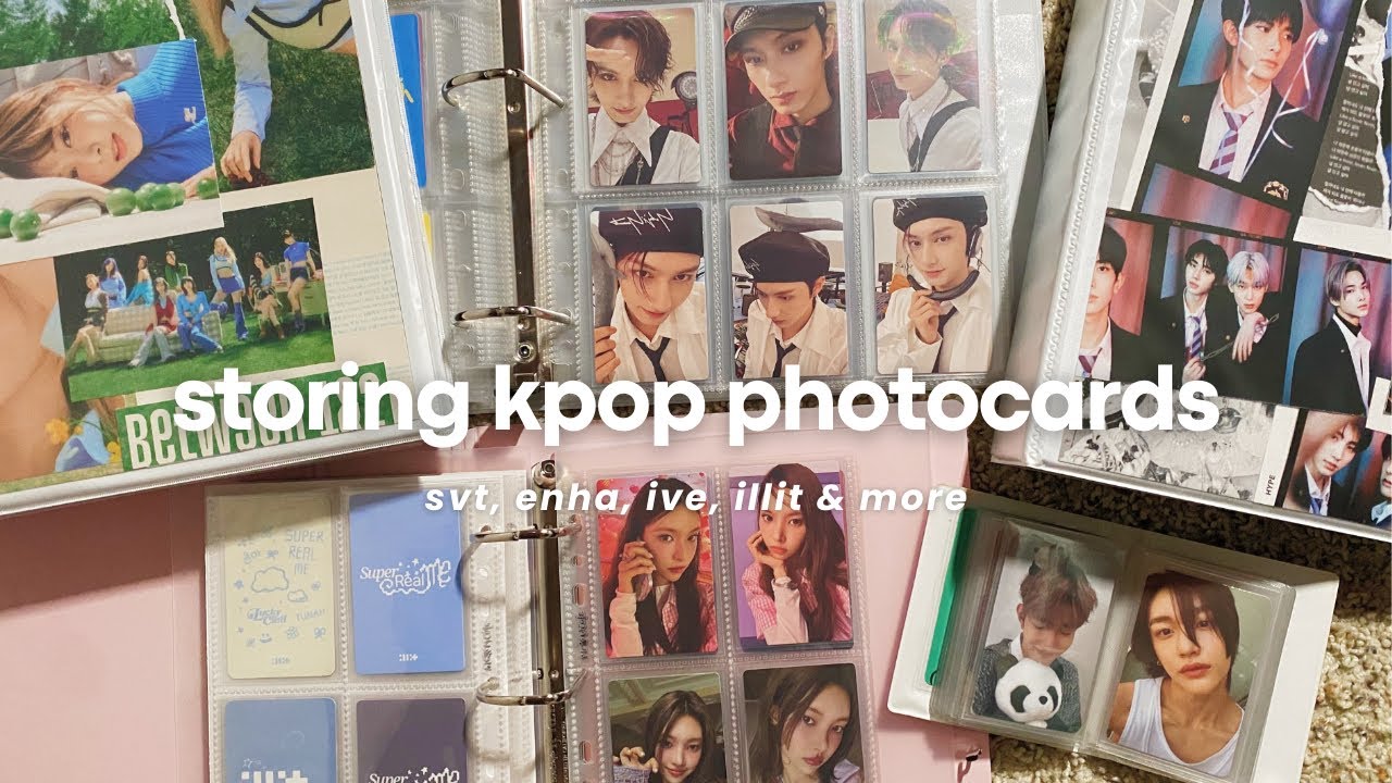 storing kpop photocards #1 ♡ seventeen, enhypen, ive, illit & more !