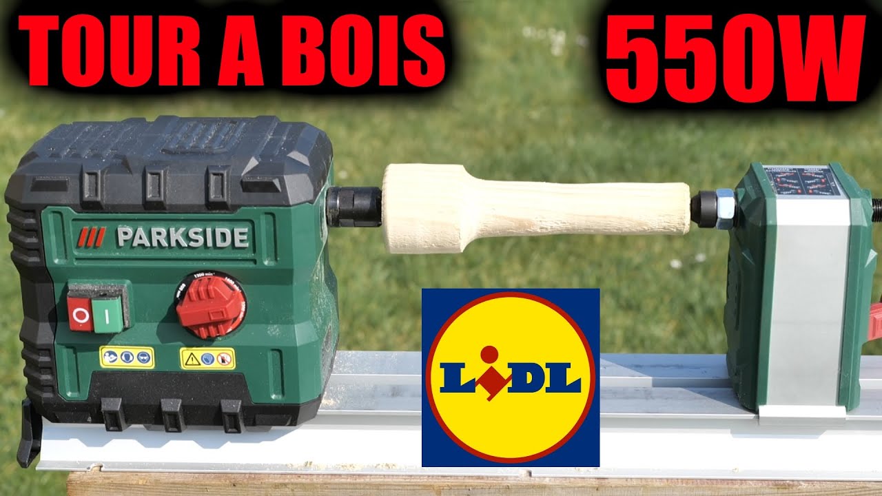 LIDL токарный станок по дереву PARKSIDE PDM 600 B2 wood lathe (подзаголовок)