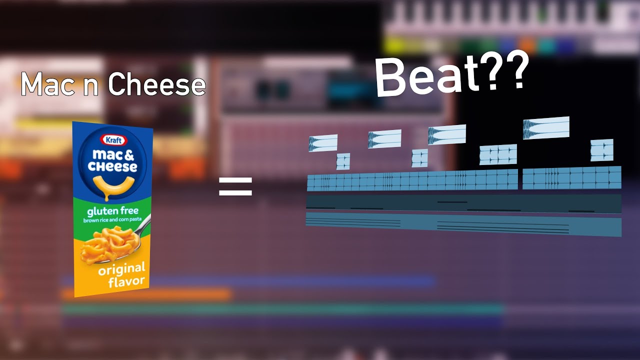 Making a BEAT only using a MAC N CHEESE RECORDING?!?!