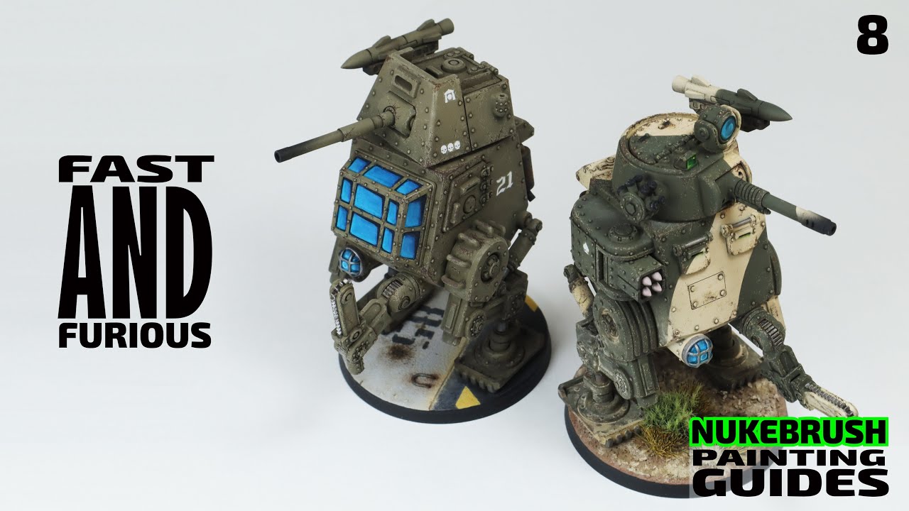 Imperial Guard Sentinel - Two Paint Schemes| Painting guides | Warhammer 40K proxy