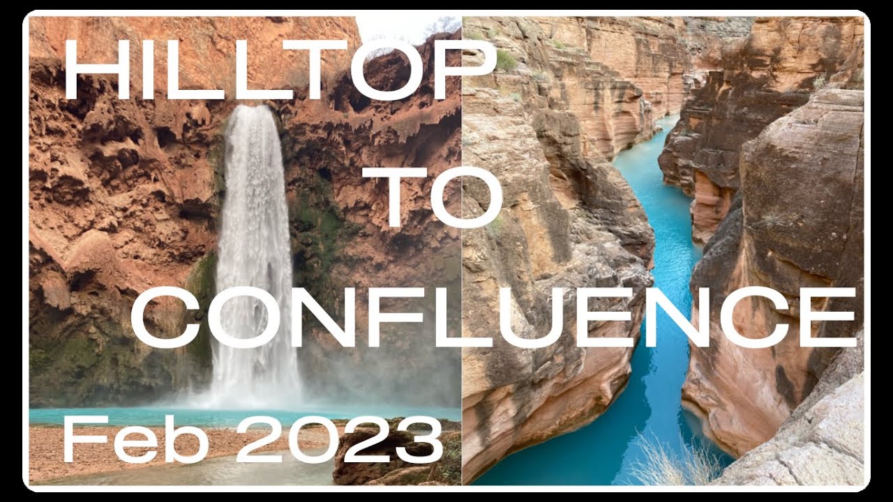 Havasupai Hilltop to Confluence February 2023 Time lapse Video-Supai Rim to Colorado