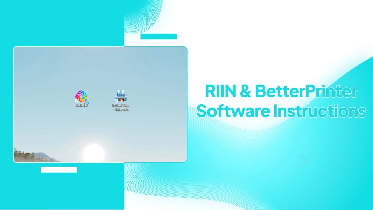 Инструкции по использованию программного обеспечения RIIN и BetterPrinter | LOKLiK iPrinter™ DTF-...