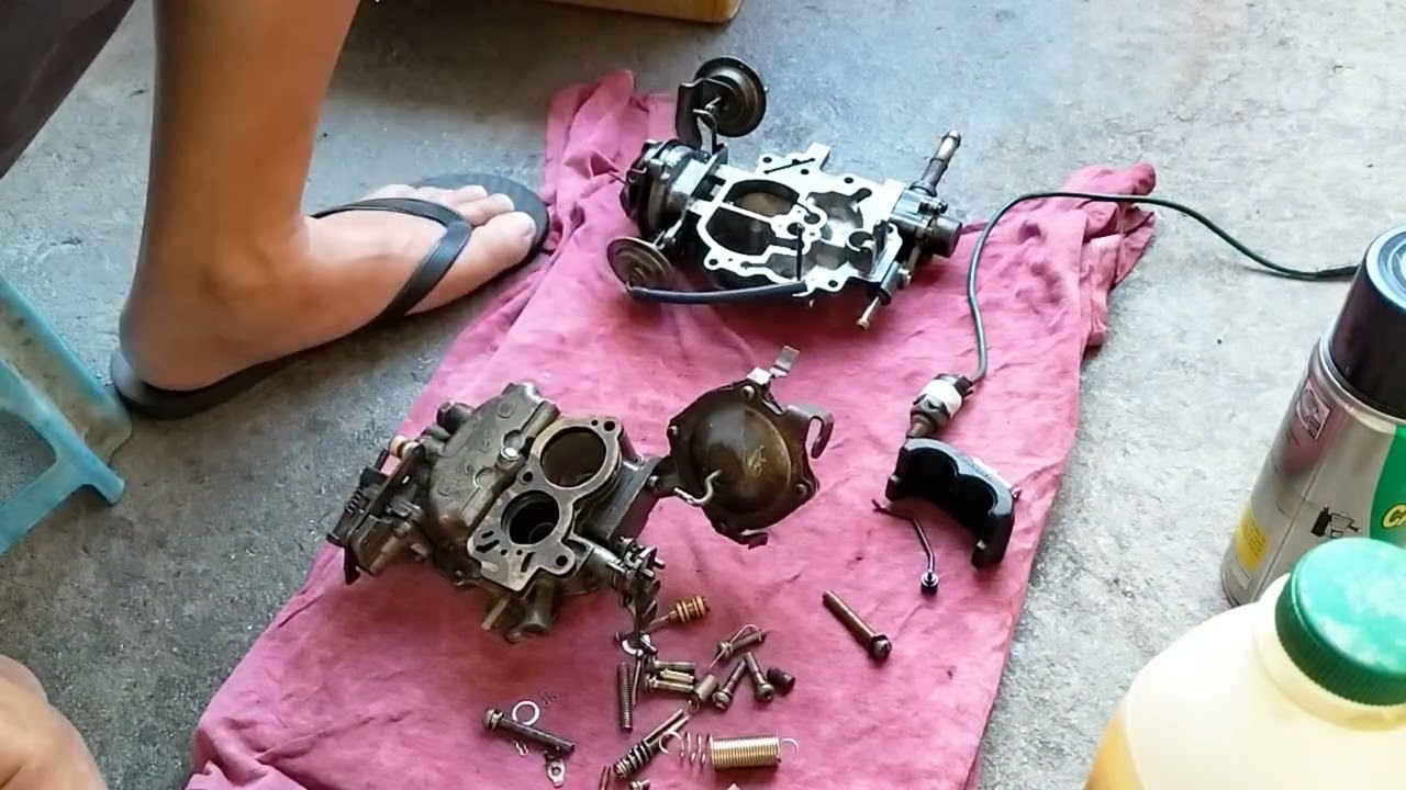 mazda 323 gen1 carburetor rebuild & overhaul from trece martirez part2