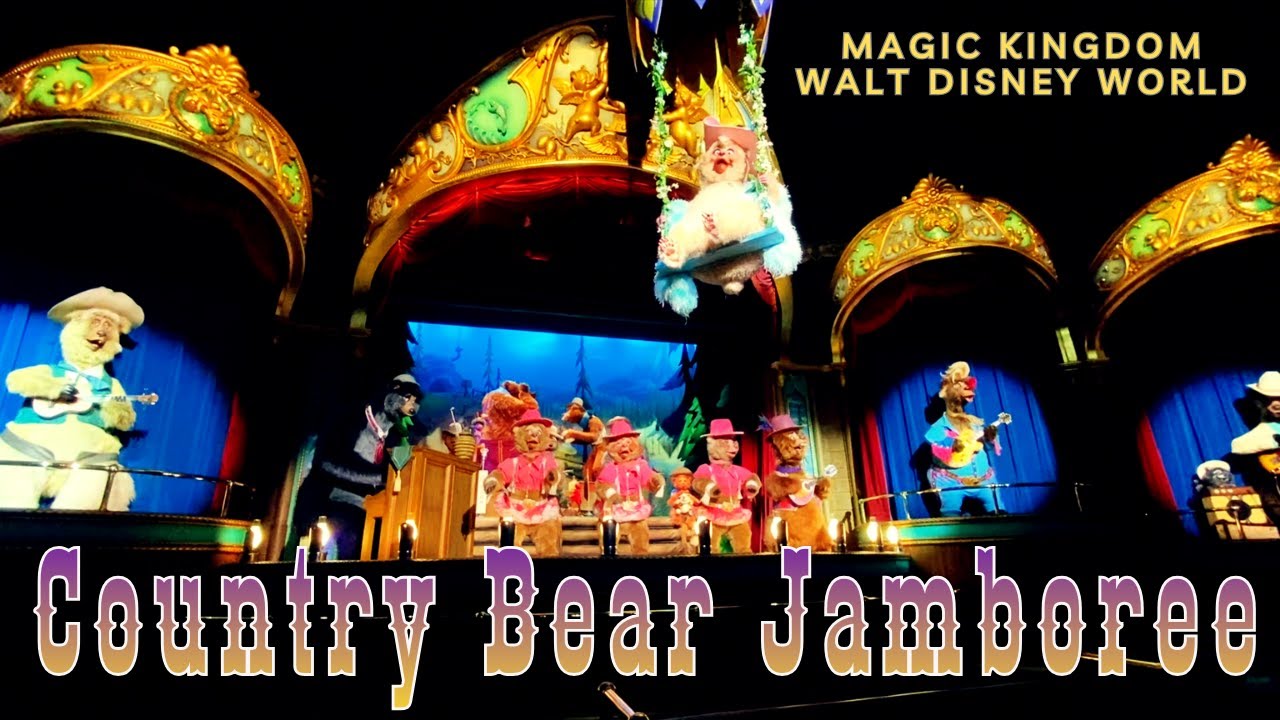 Музыкальное шоу Country Bear Jamboree в парке Walt Disney World Magic Kingdom с участием аниматро...