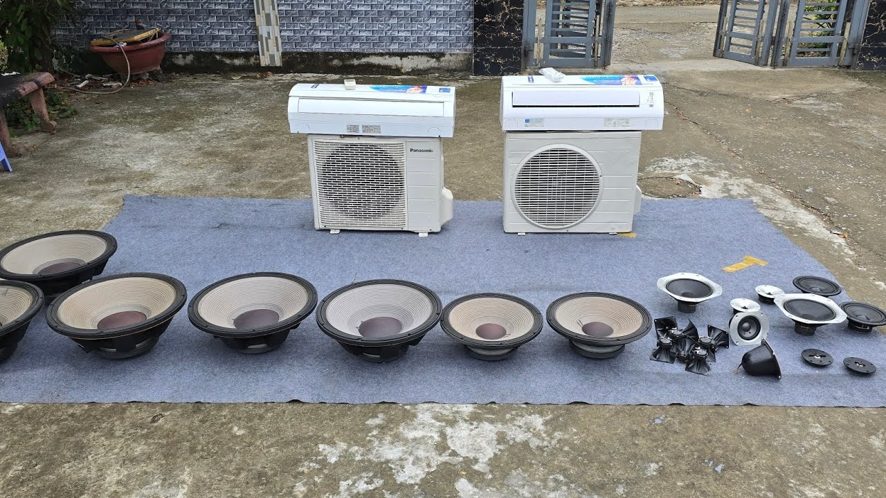 Máy lạnh nhật. loa rời jbl 2241 2241 bass 50. trép còi Mexico 400k.  0966.812.781
