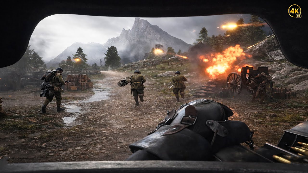 WW1 Aerial & Ground Combat Combined | Battlefield Gameplay