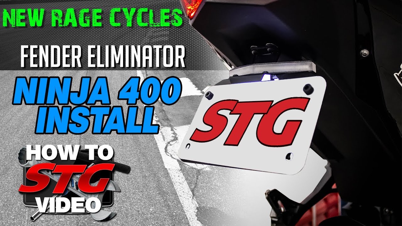 Новый антикрыло Kawasaki Ninja 400 от Rage Cycles 2018-2023 | Экипировка для спортбайка и трека