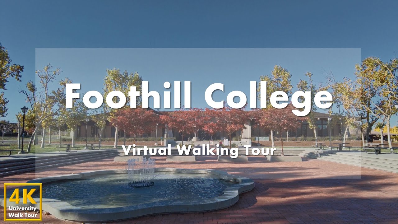 Колледж Футхилл (Foothill College) – виртуальная пешеходная экскурсия [4k 60fps]