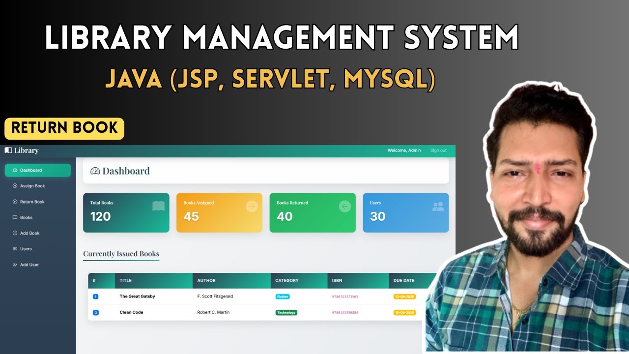 Library Management System Project in Java | JSP, Servlet, MySQL | Java Project | Part 9