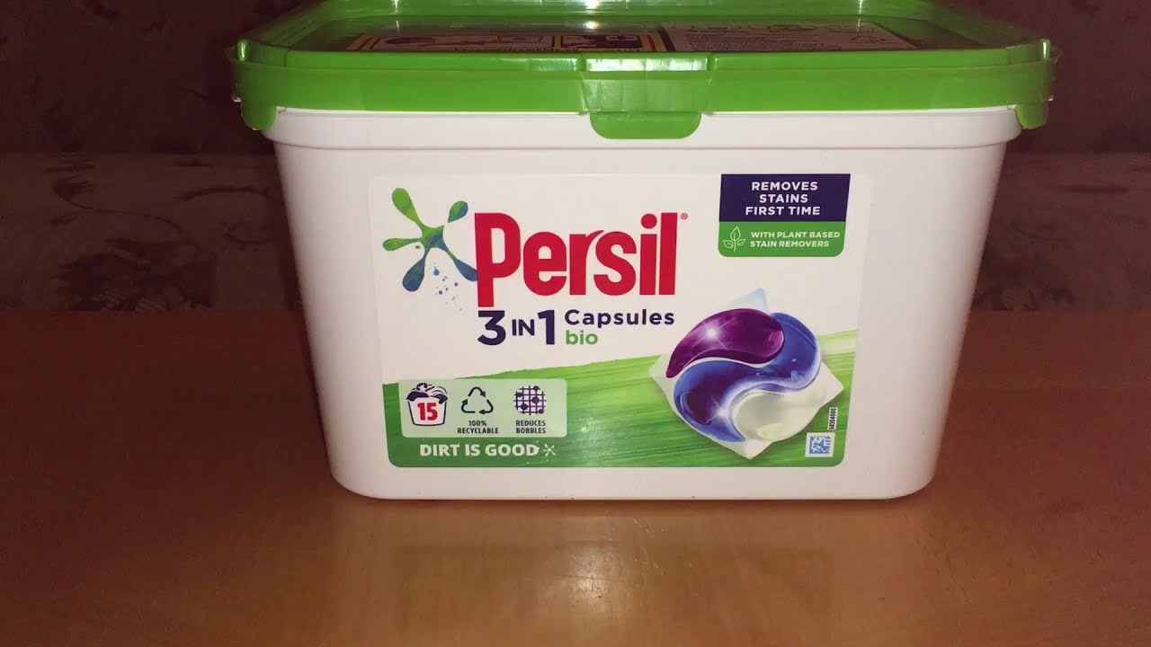 Unboxing Persil 3 in 1 Capsules Bio