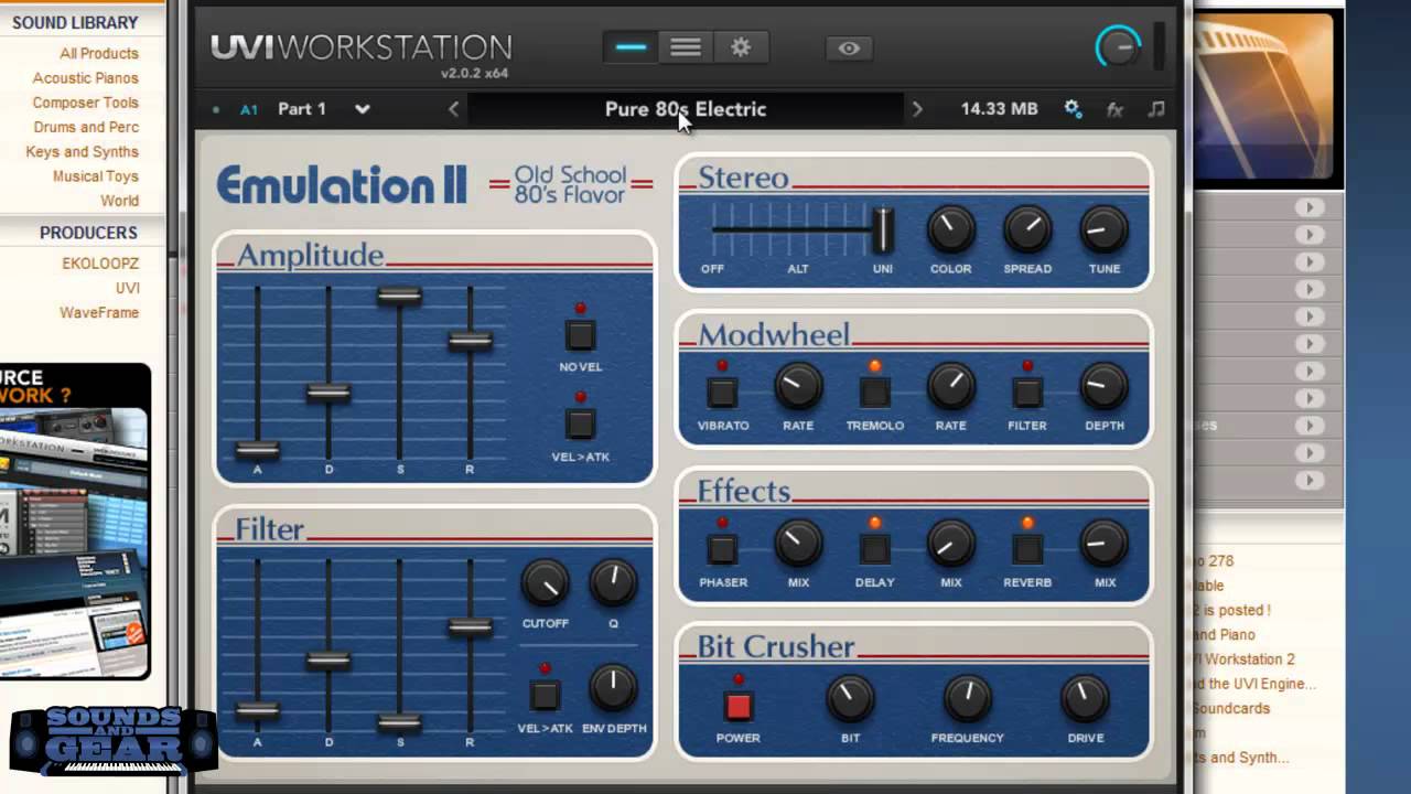 UVI Emulation II review part 1 - Instruments