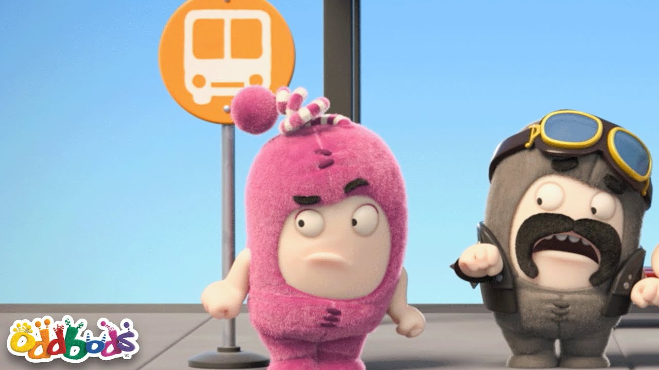 Bus Stop | BEST OF NEWT 💗 | ODDBODS | Funny Cartoons for Kids