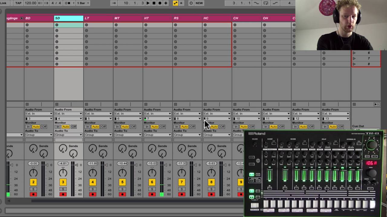 Tutorial: Ableton Push steuert Roland TR-8
