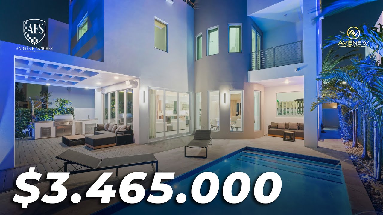 $3M+ Modern Luxury Home in Doral | High Ceilings, Smart Home & Pool - (Shots ONLY)