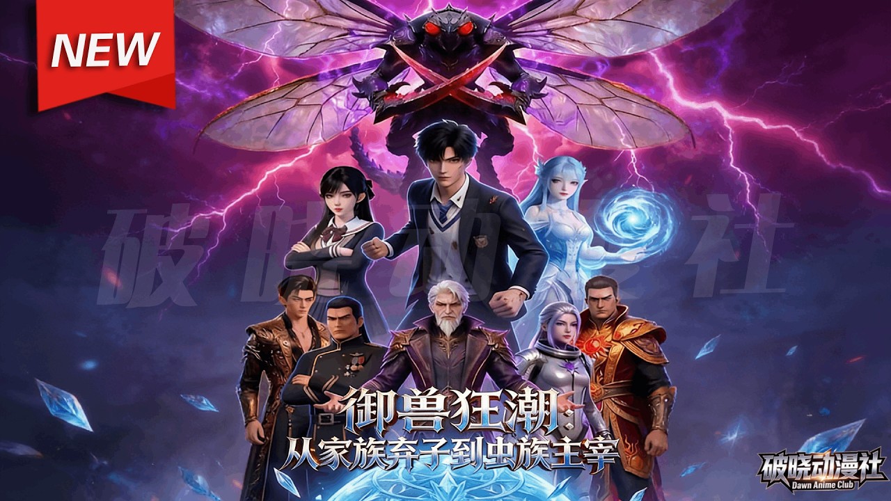 MULTISUB📢新番上线《御兽狂潮：从家族弃子到虫族主宰》第1~70集丨家族弃子觉醒SSS御虫系统，凭一只螳螂召唤虫族大军，碾压仇敌横扫家族！#漫剧 #破晓动漫社