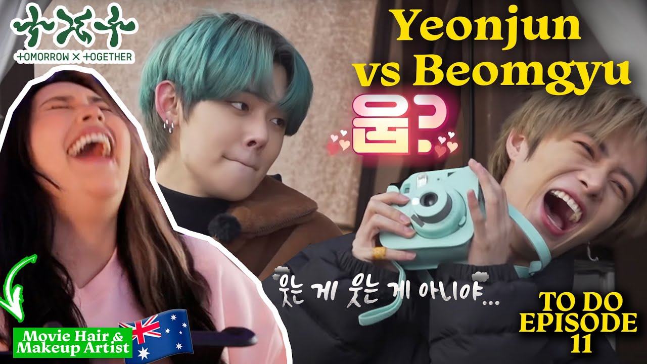 TXT Yeonjun NOT letting Beomgyu breathe for 30mins straight - TO DO Episode 11 - Movie HMUA Reacts