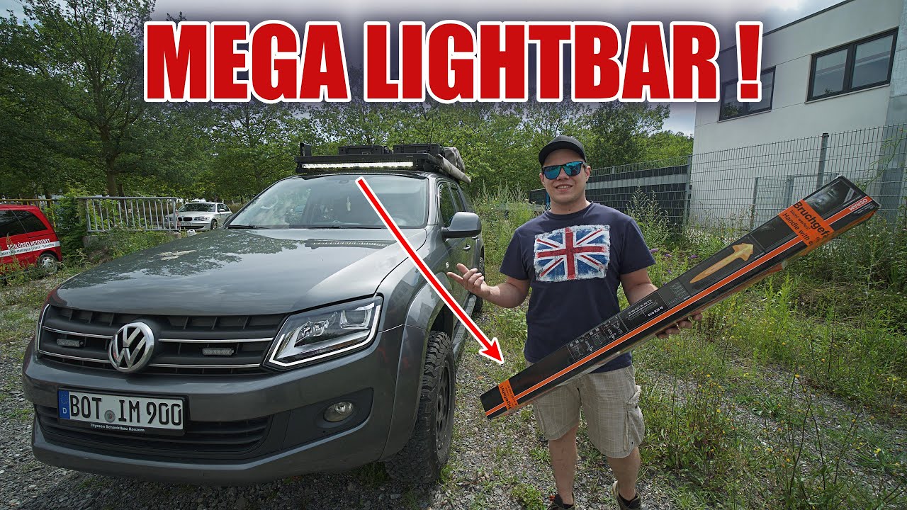 NEUE LIGHTBAR FÜR DEN AMAROK🤩😱  #vanlife | ItsMarvin