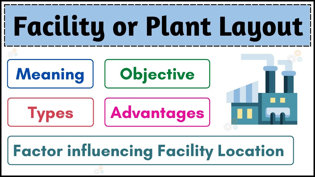 No.03 ~ What is Facility or Plant Layout | Meaning | Objective | Types | Advantages | (English)