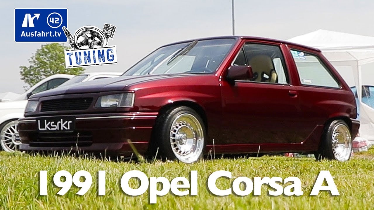 1991 Opel Corsa A inkl. Sound-Check und Carporn - Ausfahrt.tv Tuning - Oschersleben 2019