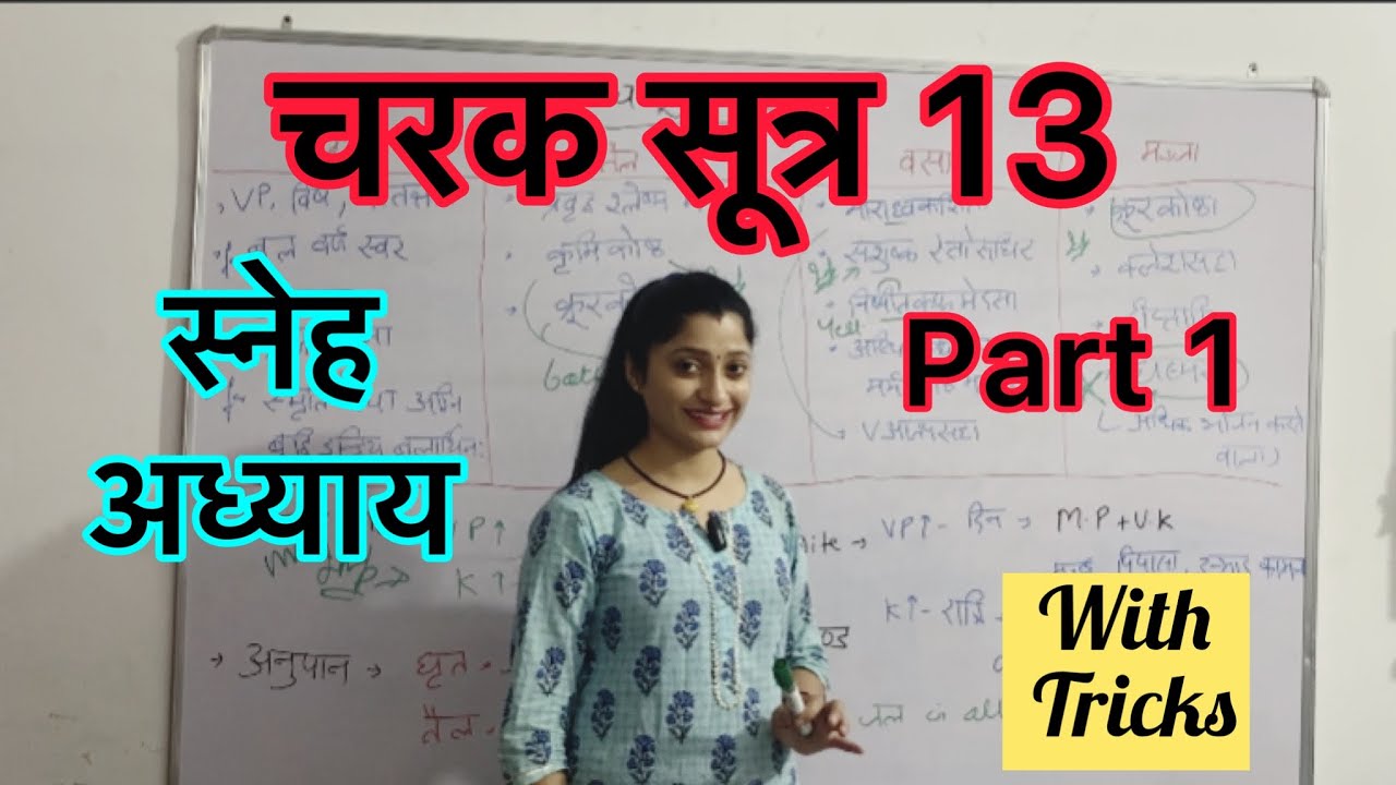 Charak Sutra 13 - part 1 || चरक सूत्र 13 Part-1 || Sneha adhyaya || #aiapget #bams #ayurveda