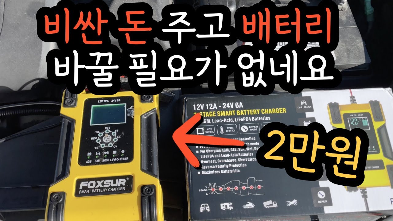 알리의 실수 자동차 배터리 충전기 사용 후기