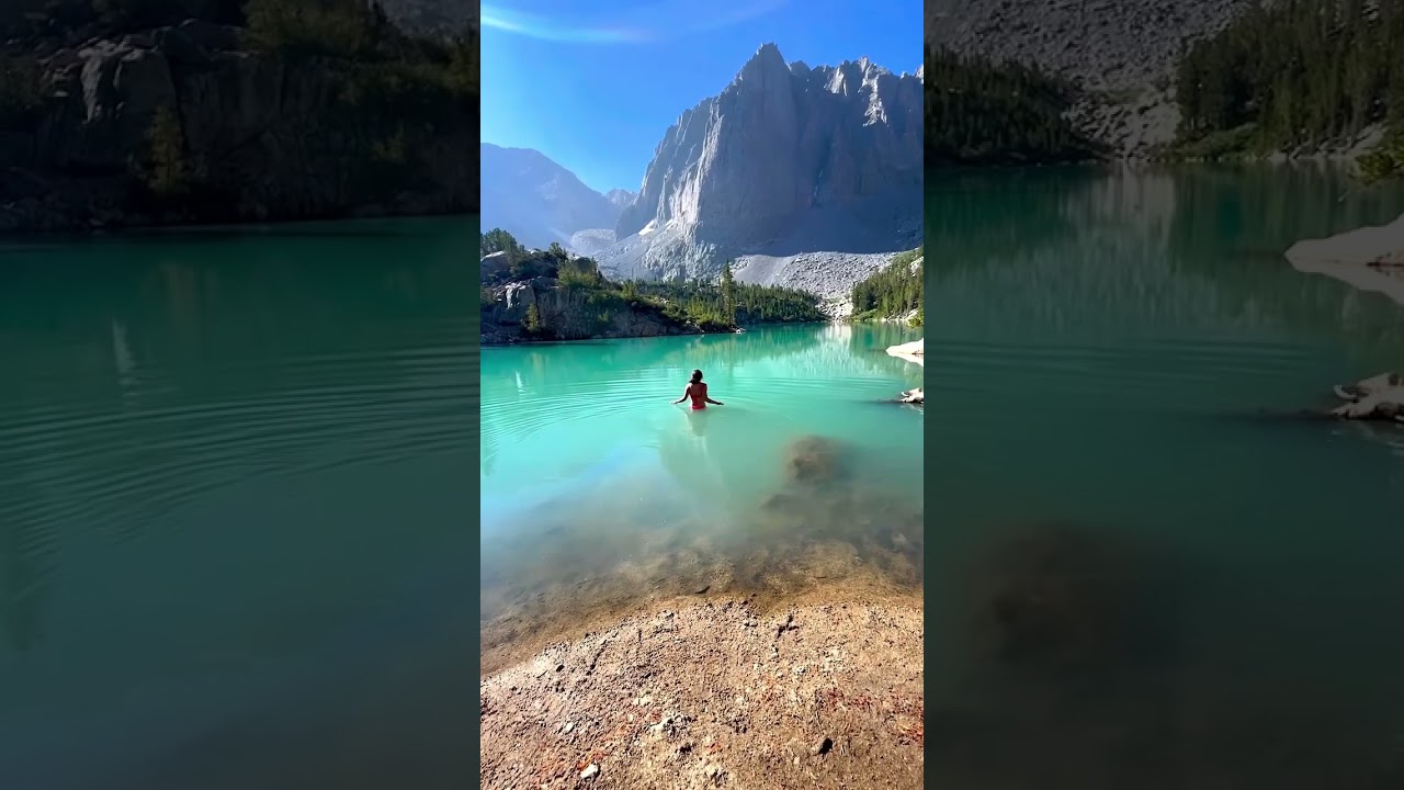 Swim in an Alpine Lake in California&rsquo;s Eastern Sierra (via lauren.somewhere on IG) #Shorts