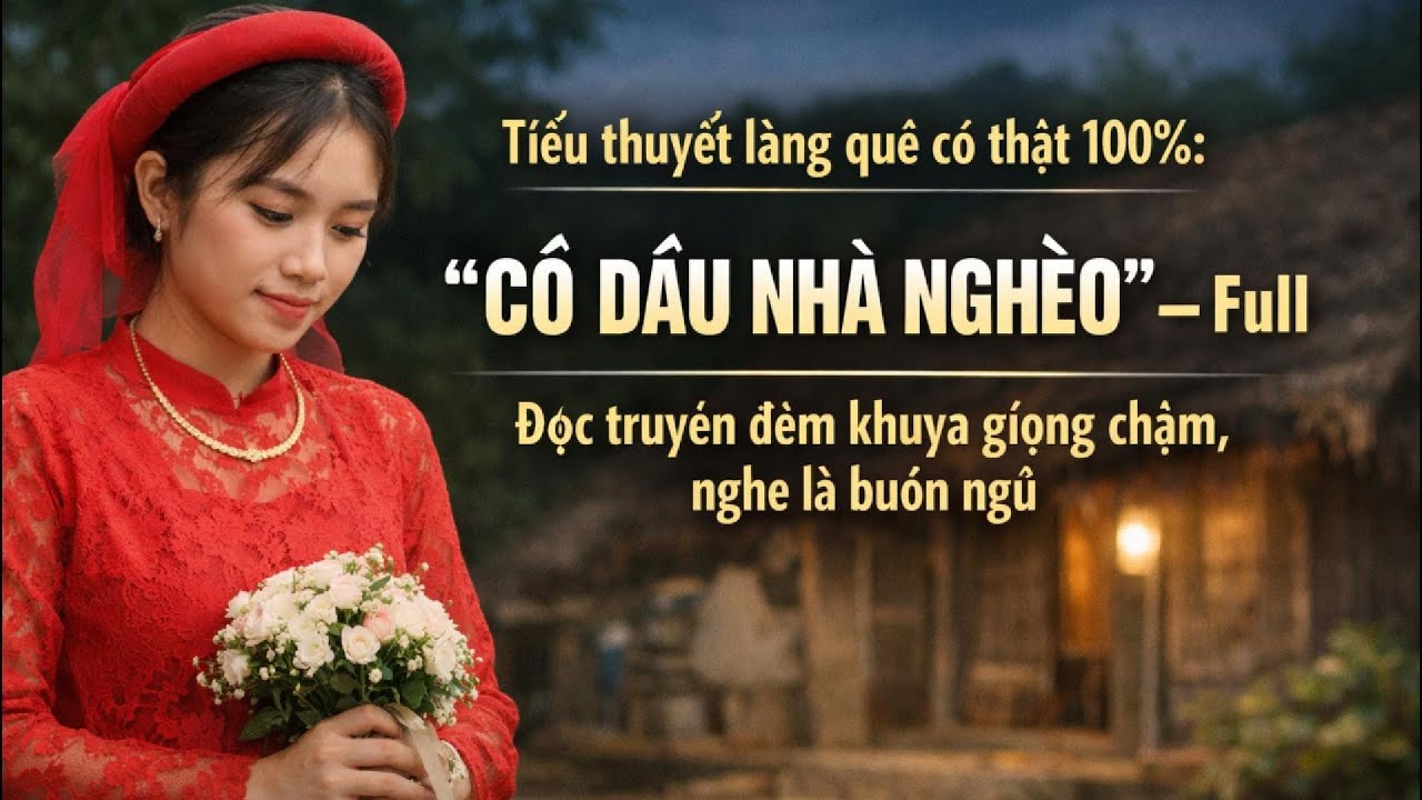 Tiểu thuyết làng quê có thật 100%: “CÔ DÂU NHÀ NGHÈO” – Full | Đọc truyện đêm khuya giọng chậm