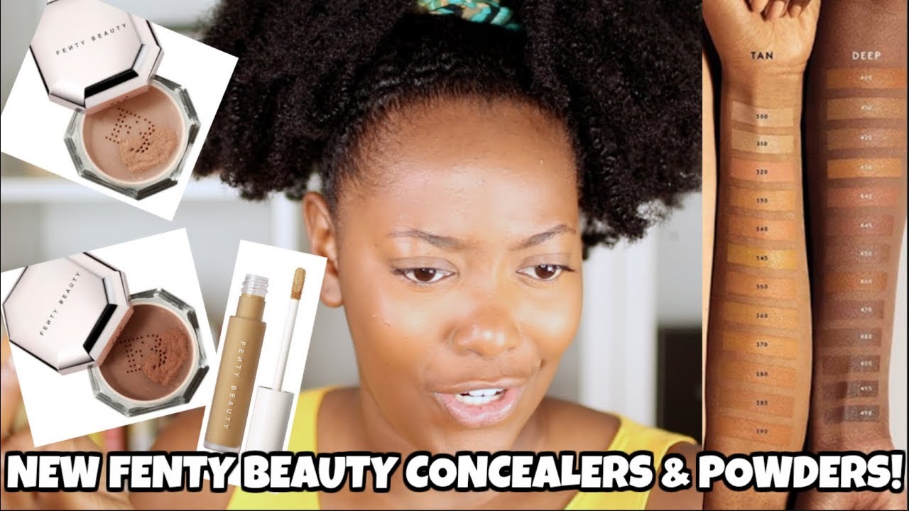 NEW FENTY PRO FILT'R CONCEALER & POWDERS FOR DARK SKIN (410-430) Regular girl perspective lol
