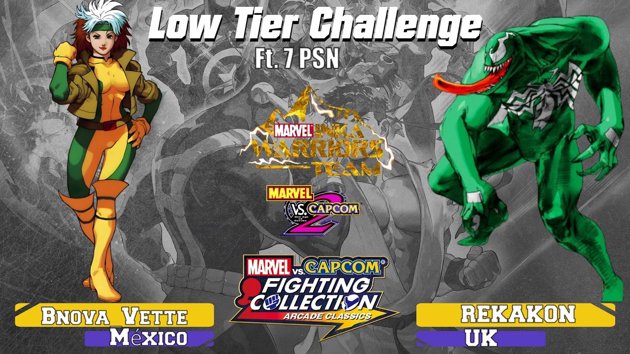Marvel vs Capcom 2 (PS4) Low Tier Set :Bnova_Vette vs REKAKON Ft 7 :.23.01.26 RUSHDOWN 🔥🔥🔥 #PSN