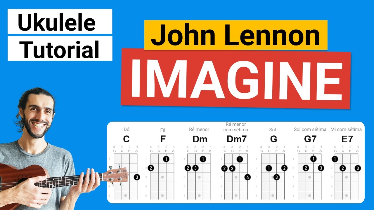 IMAGINE (John Lennon) Como tocar no Ukulele | Play Along
