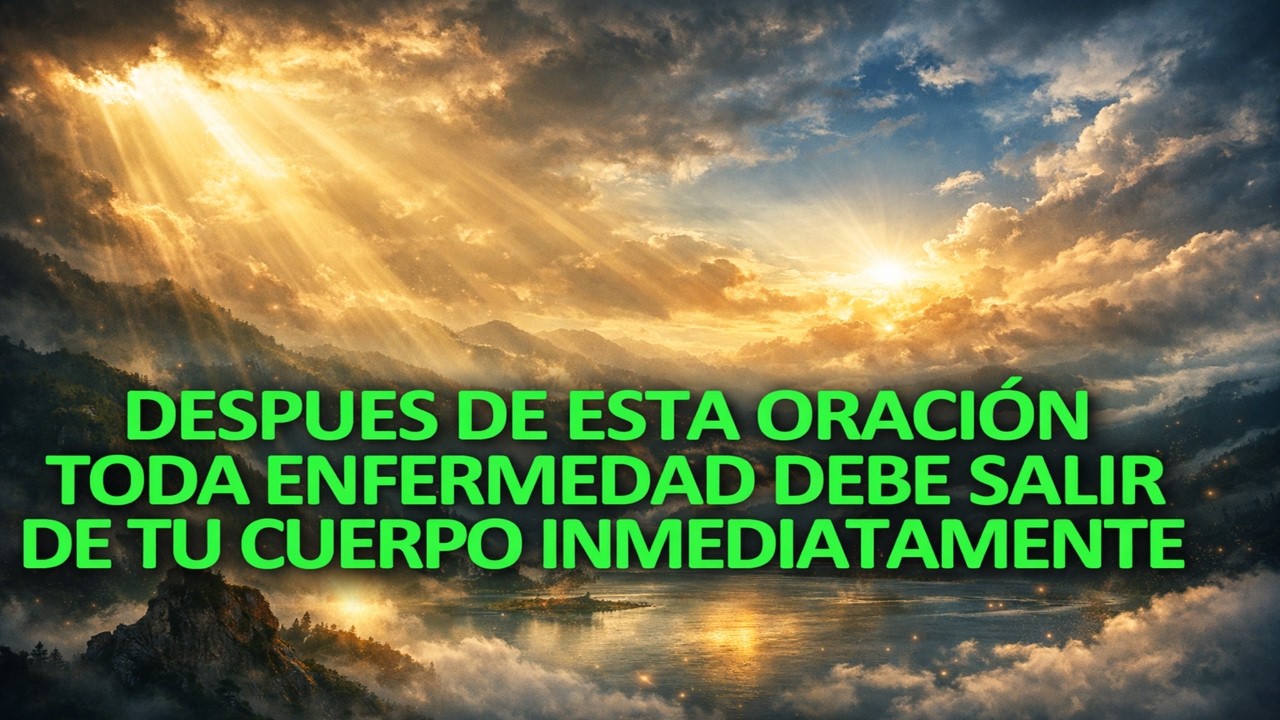 🔴SOLO 3 ¡MINUTOS! de ESCUCHAR esta ORACION todas las ENFERMEDADES abandonan tu CUERPO inmediatamente