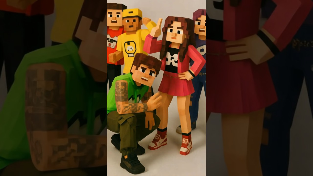 ESCOLHA SUA SKIN! ⛏️ Qual o MELHOR Personagem Minecraft dos Rosa? #shorts