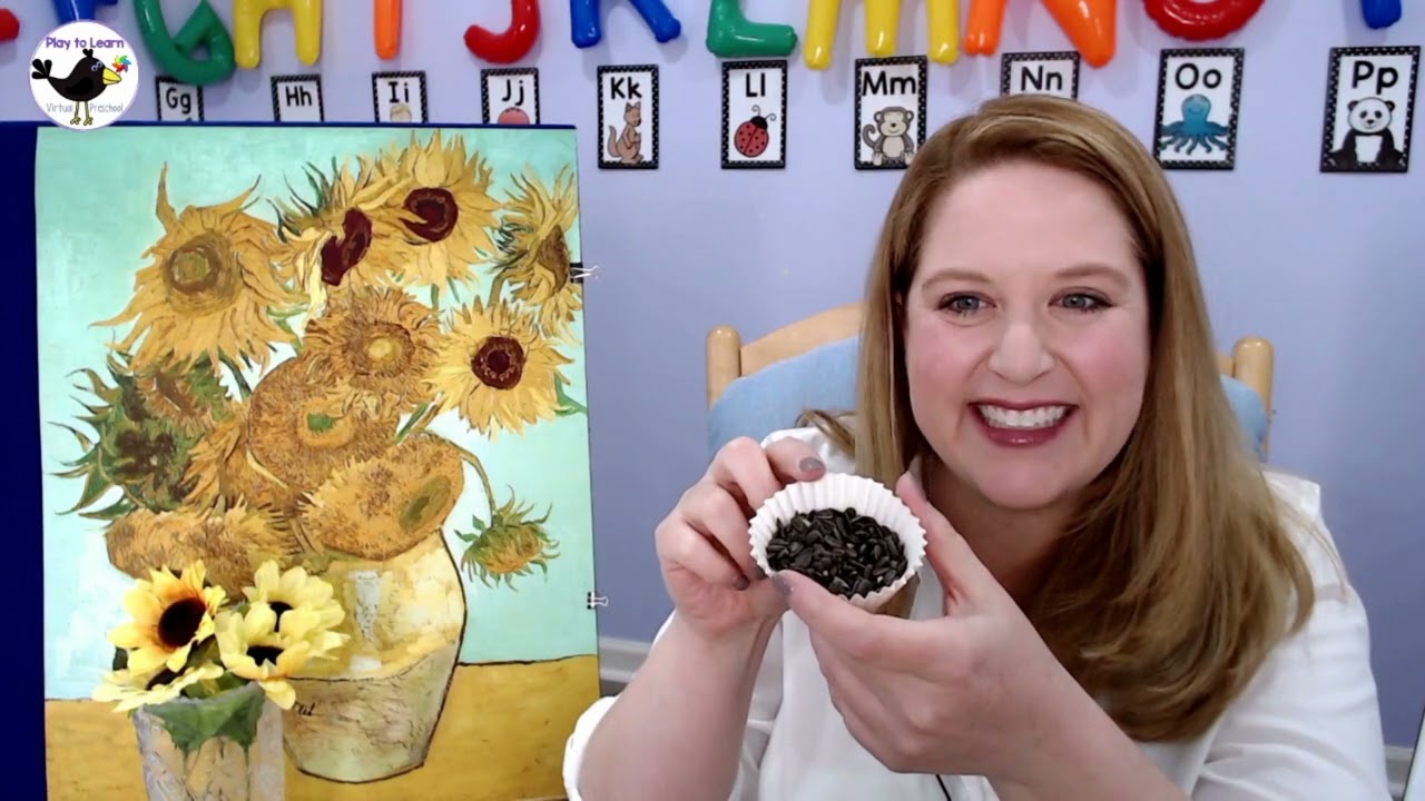 Paint like Van Gogh – Exploring Color and Texture in Online Virtual Preschool Circle Time Class