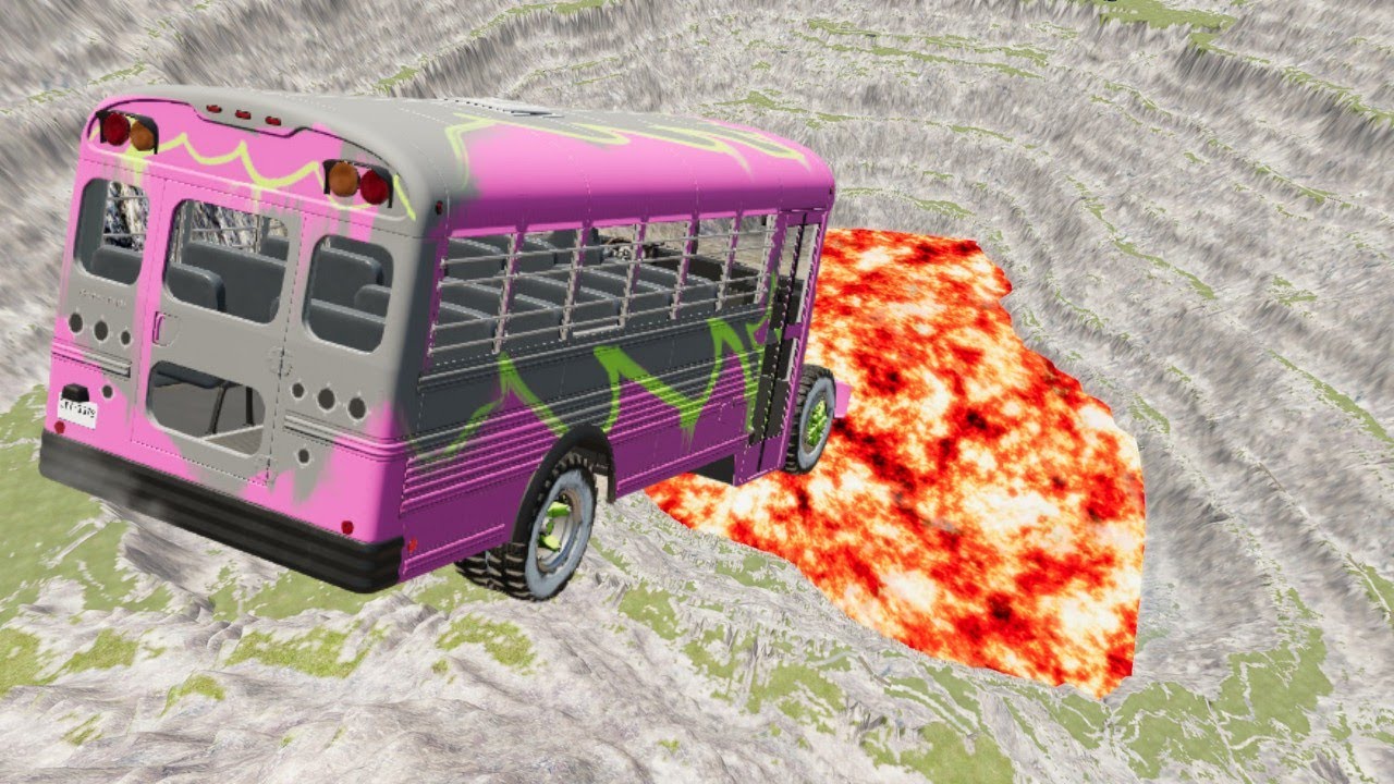 BeamNG.Drive #8 Leap Of Death Car Jumps and Falls Crashes