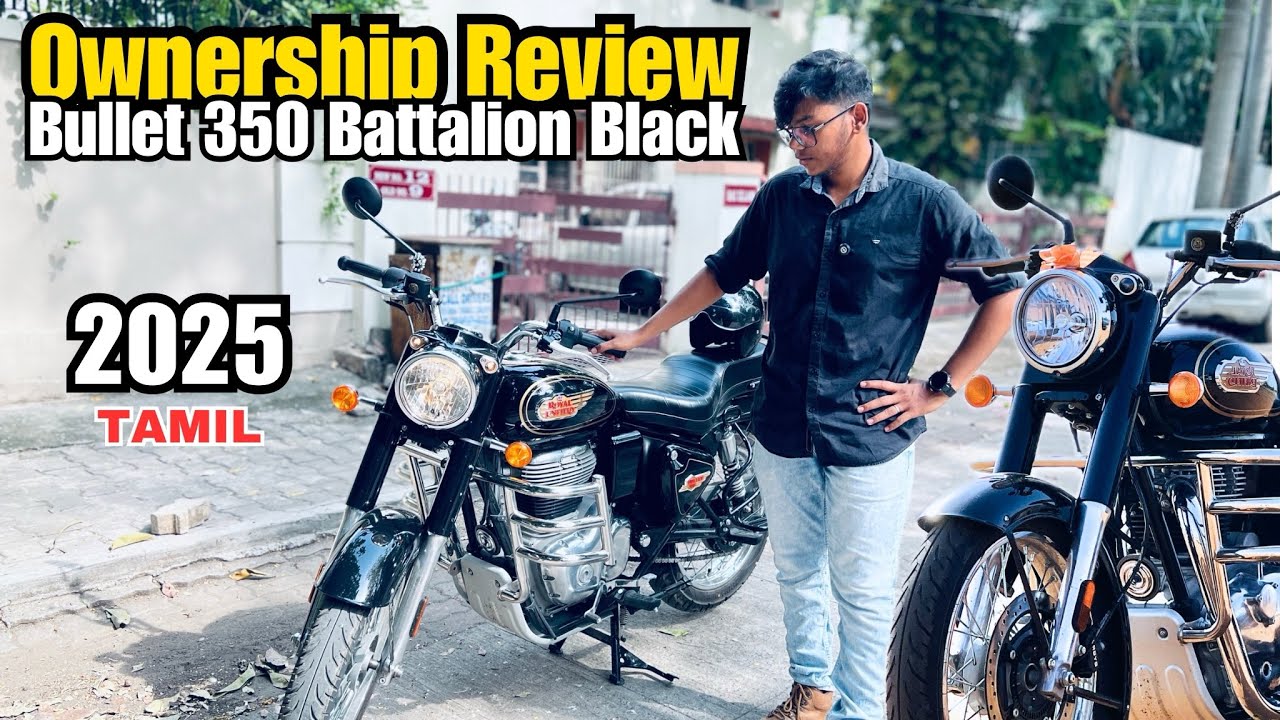 Bullet 350 Battalion Black 2025 Ownership Review in Tamil | Royal Enfield | Part 1