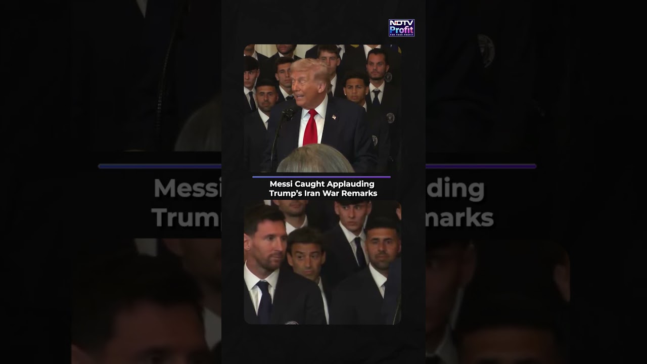 Messi Caught Applauding Trump&rsquo;s Iran War Remarks #shorts