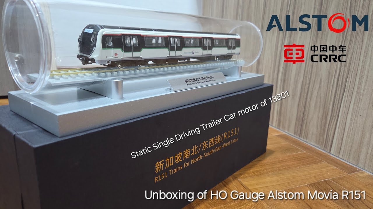 [CRRC Changchun/ALSTOM] SMRT MOVIA R151 NSEWL HO Gauge Model unboxing and look through