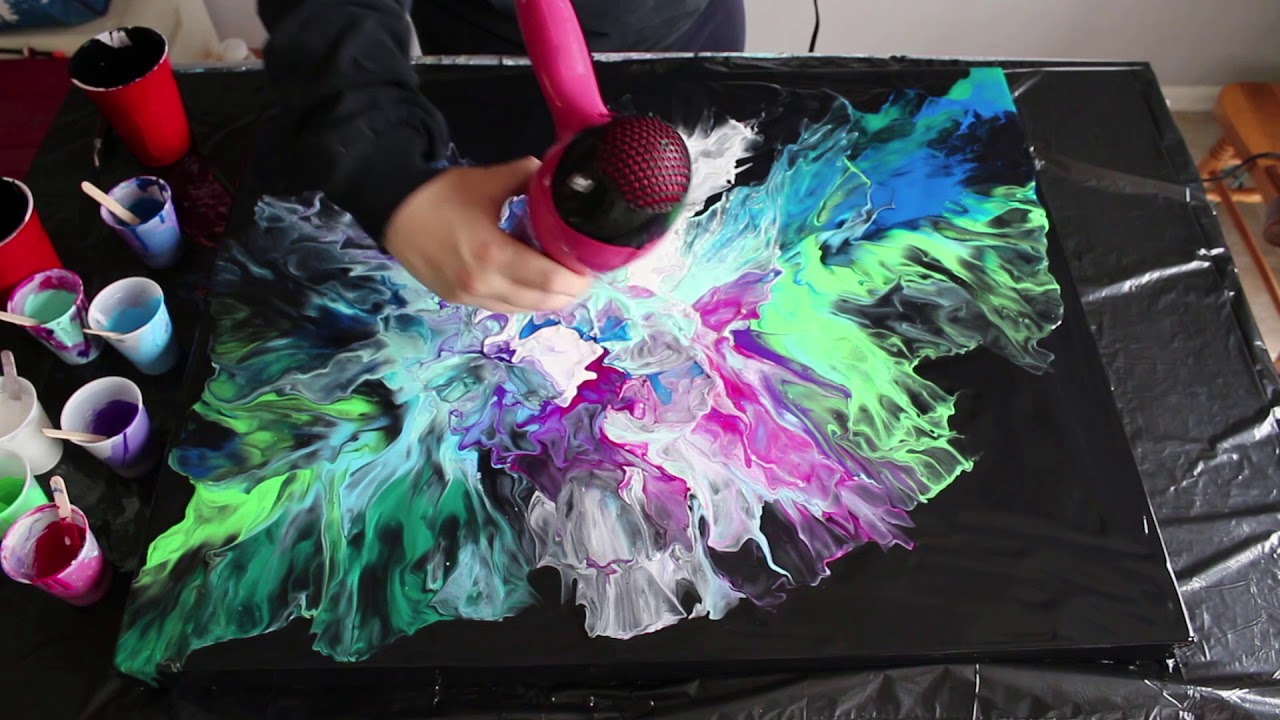 Fluid Painting with a Hair Dryer | Breaching Silence