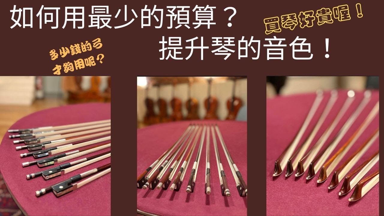 低預算提升小提琴音色｜小提琴弓購買｜提升音樂表達能力