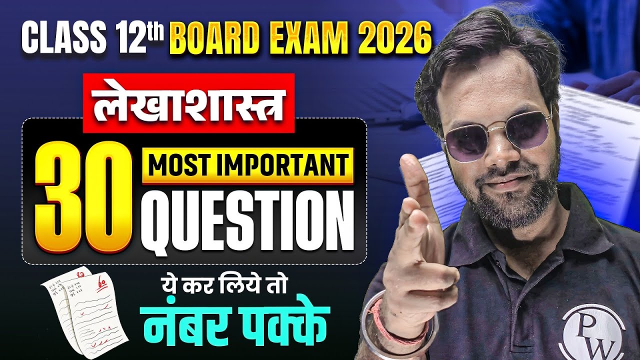 UP Board Class 12 Accountancy Most Important Questions | Accountancy Exam Revision