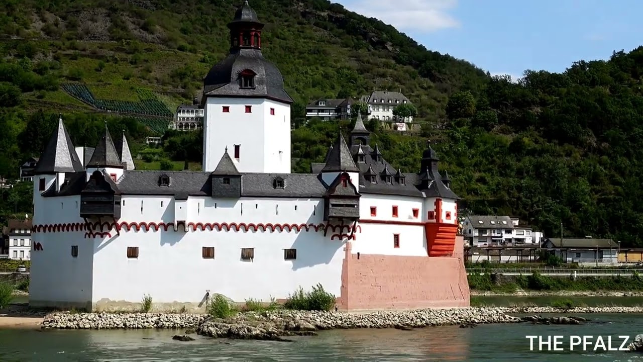 SCENIC RHINE RIVER CRUISE FROM KOBLENZ to BINGEN, GERMANY ||