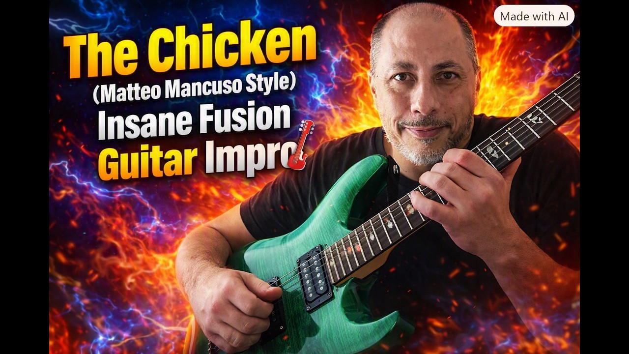 The Chicken (Matteo Mancuso Style) - Guitar Improvisation #guitar #music #fusionguitar